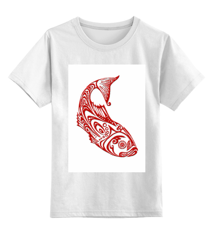 Printio Детская футболка классическая унисекс Рыба стилизованная printio сумка рыба стилизованная