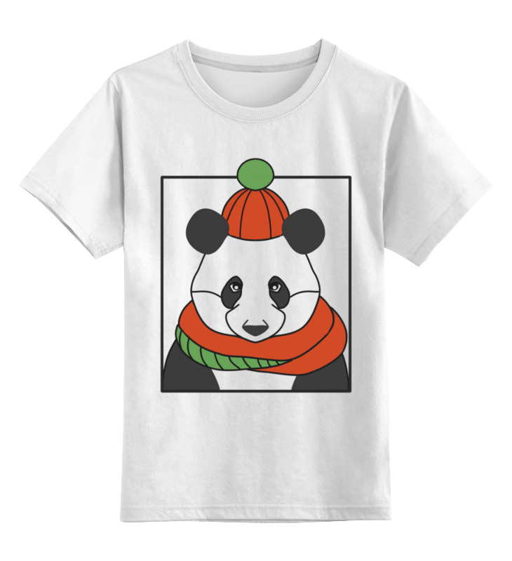 Printio Детская футболка классическая унисекс Новогодняя панда новогодняя панда