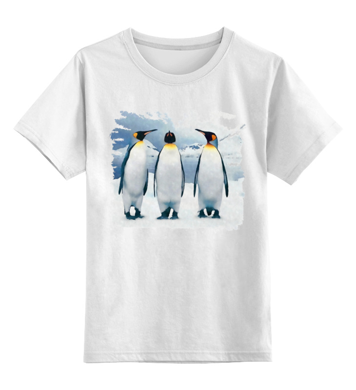 Printio Детская футболка классическая унисекс Три пингвина