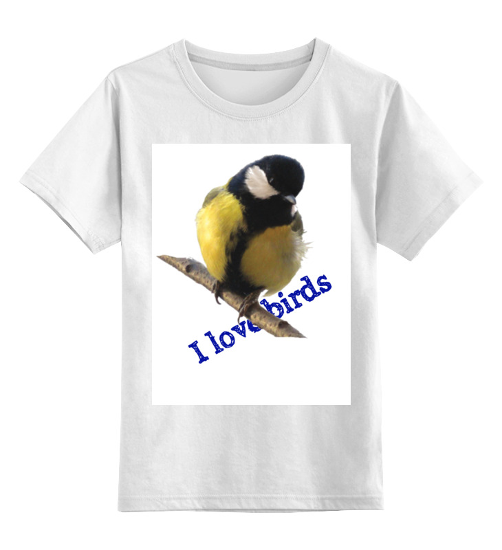 printio детская футболка классическая унисекс птица синица Printio Детская футболка классическая унисекс Птица синица