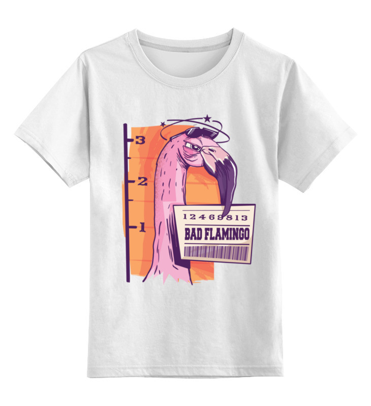 Printio Детская футболка классическая унисекс Bad flamingo мужская футболка фламинго m белый
