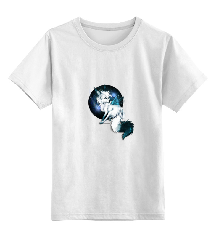 Printio Детская футболка классическая унисекс Белая волчица