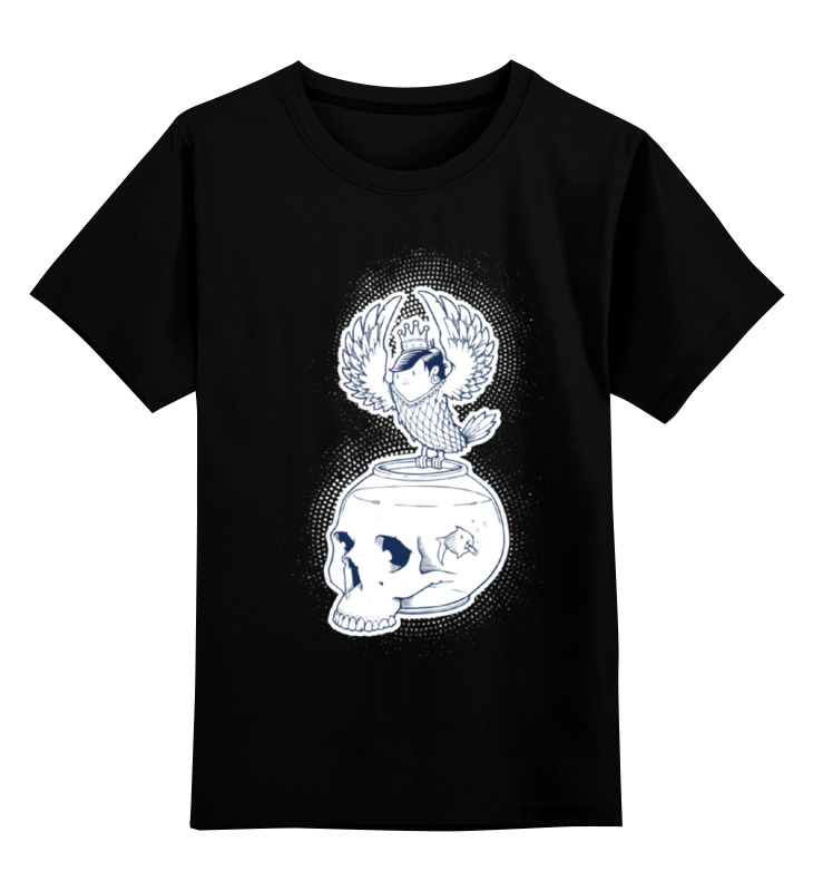 Printio Детская футболка классическая унисекс Fish scull / череп аквариум