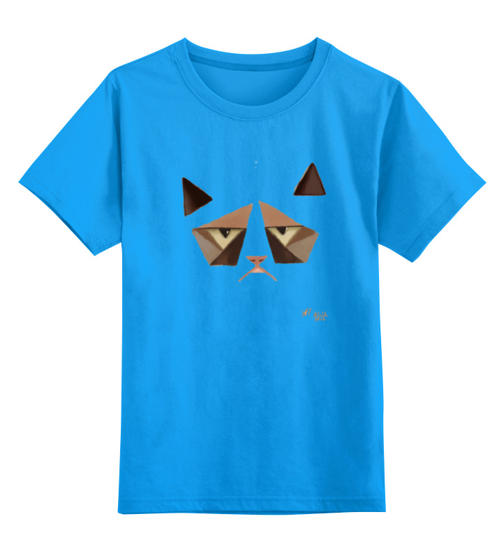 Printio Детская футболка классическая унисекс Сердитый котик / grumpy cat (art nouveau) printio свитшот унисекс хлопковый сердитый котик grumpy cat art nouveau