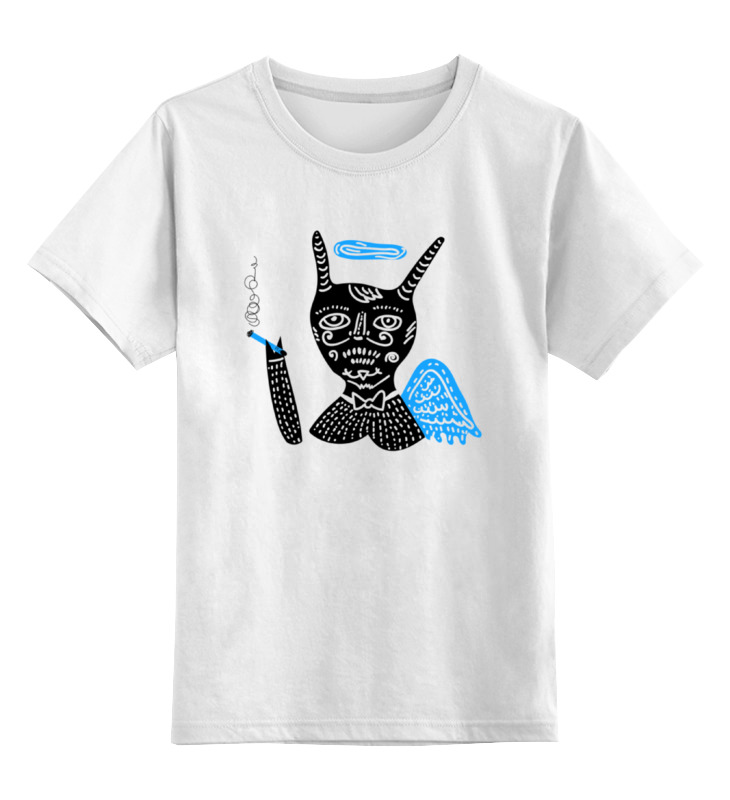 Printio Детская футболка классическая унисекс Smoking angel