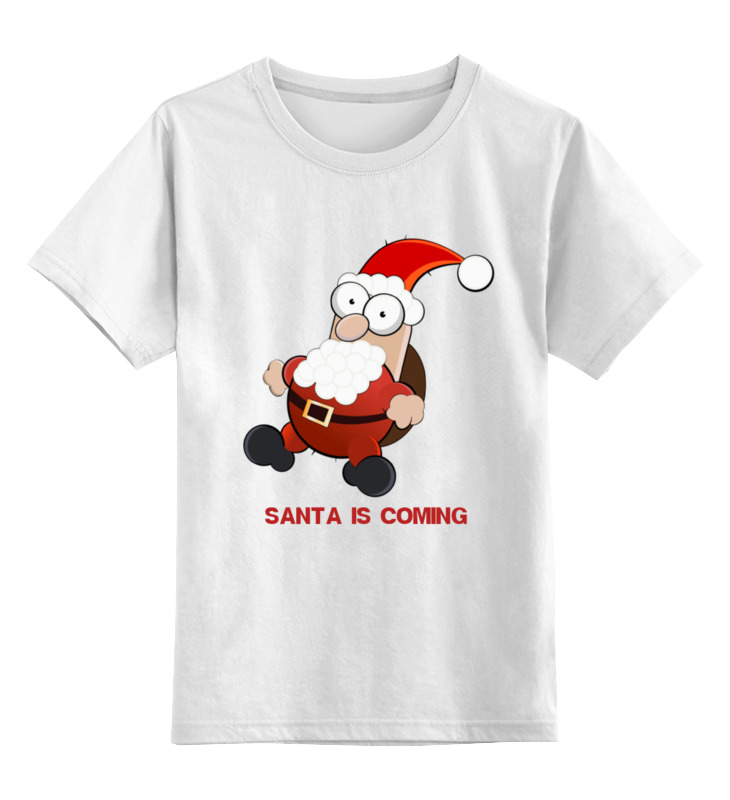 Printio Детская футболка классическая унисекс Santa is coming printio майка классическая santa is coming