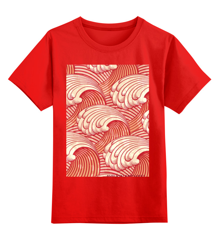 Printio Детская футболка классическая унисекс Абстрактные волны