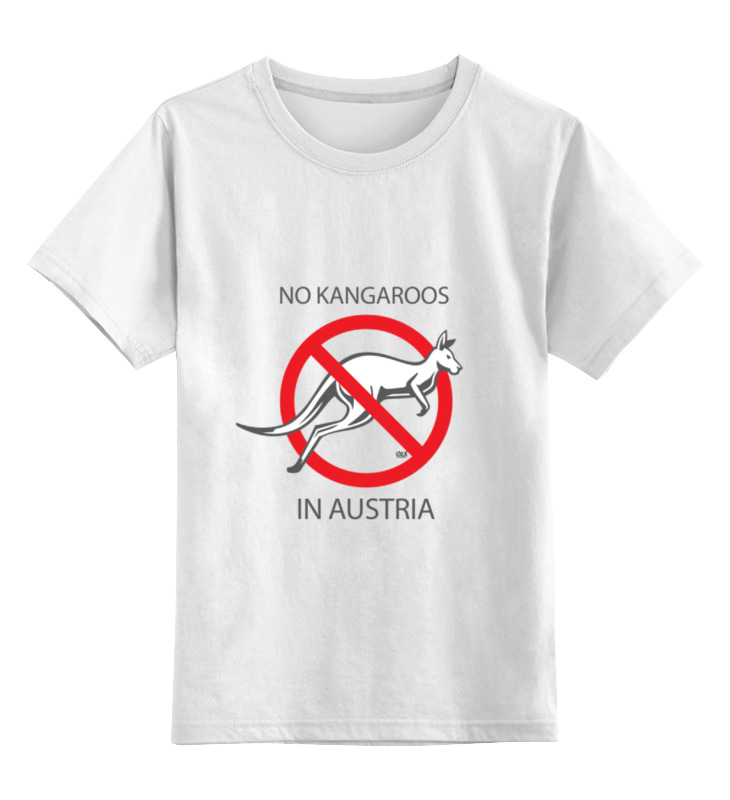 Printio Детская футболка классическая унисекс No kangaroos in austria printio футболка wearcraft premium no kangaroos in austria