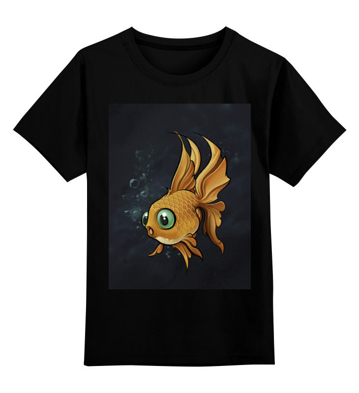 printio футболка классическая футболка золотая рыбка Printio Детская футболка классическая унисекс Золотая рыбка