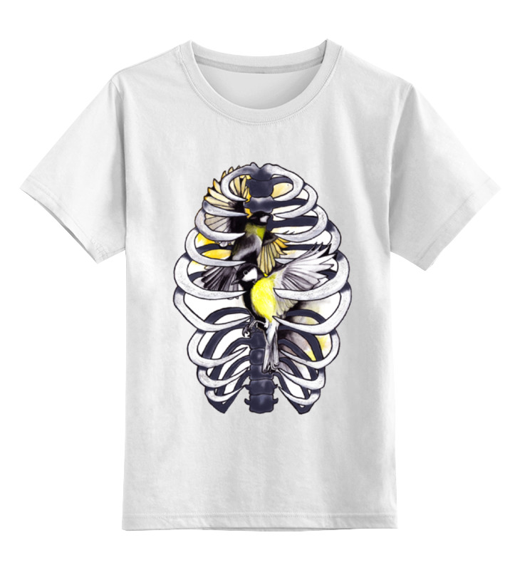 Printio Детская футболка классическая унисекс Синицы в клетке