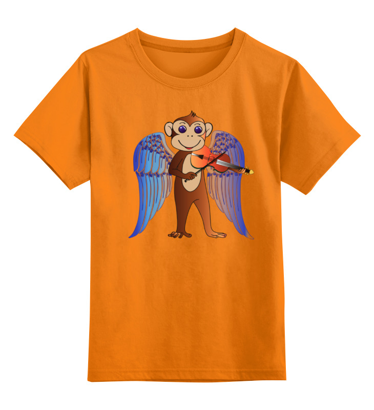 printio футболка классическая обезьянка музыкант Printio Детская футболка классическая унисекс Обезьянка музыкант