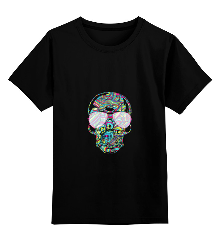 Printio Детская футболка классическая унисекс Цветной череп