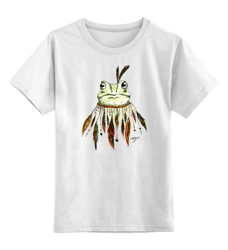 Printio Детская футболка классическая унисекс Лягушка индеец printio детская футболка классическая унисекс лягушка индеец