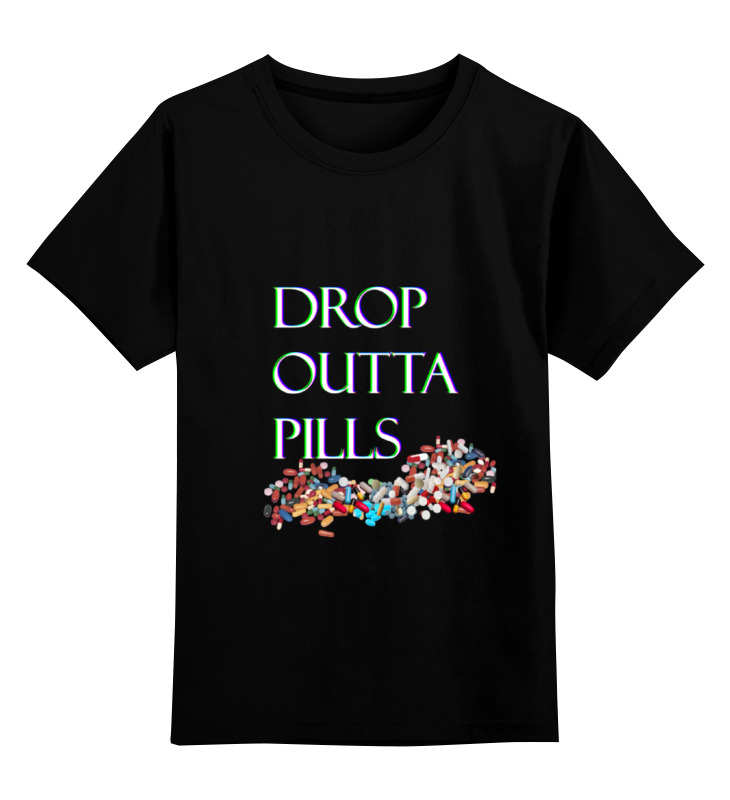 Printio Детская футболка классическая унисекс Dropouttapills poison drop pills подвеска pill черная