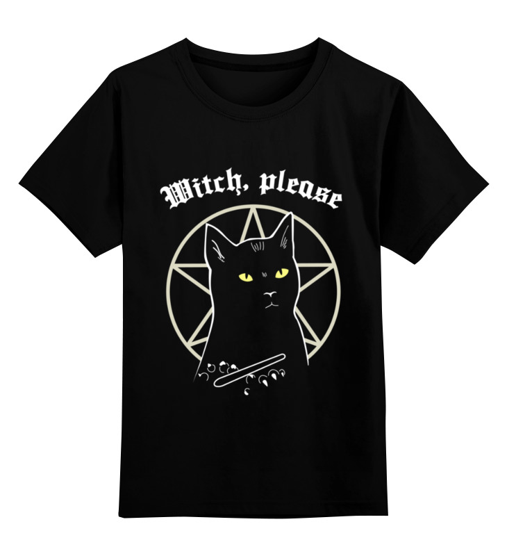 Printio Детская футболка классическая унисекс Witch please жидкий чехол с блестками bitch please акварель на xiaomi redmi 6a сяоми редми 6а