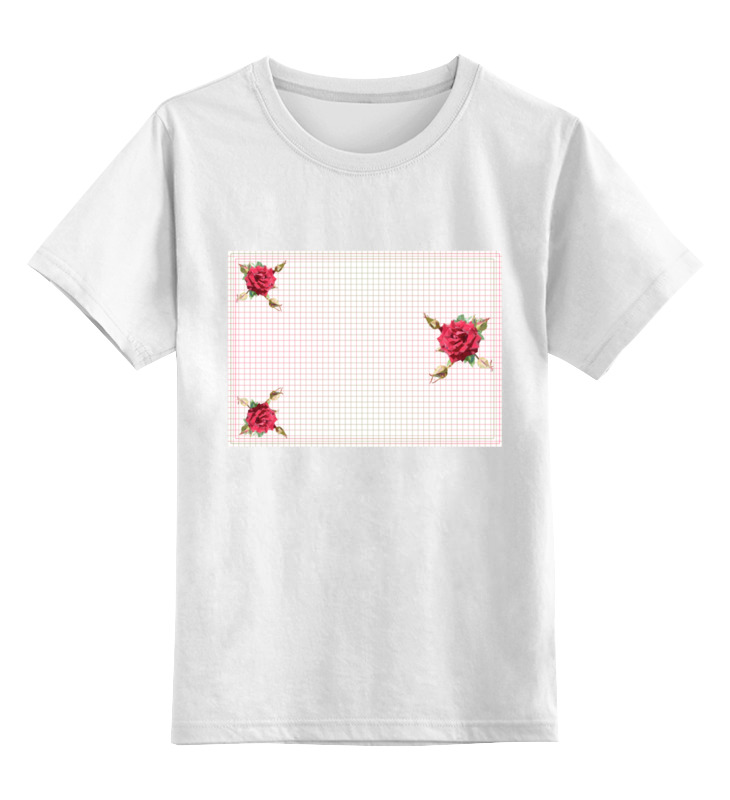 деревянные пазлы красная роза детская логика Printio Детская футболка классическая унисекс Rose low poly vector