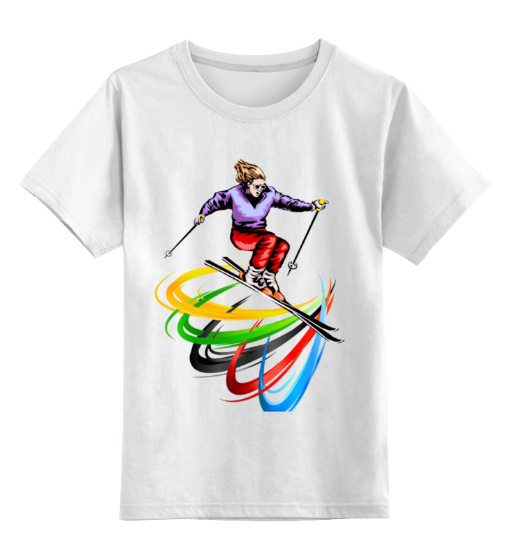 Printio Детская футболка классическая унисекс Лыжница барби лыжница