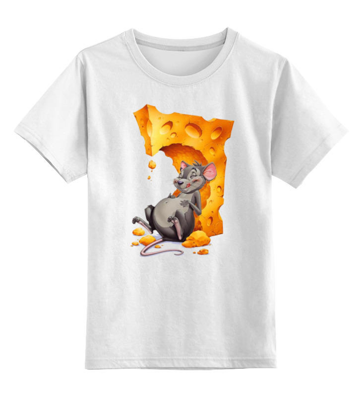 Printio Детская футболка классическая унисекс Сырный мышь