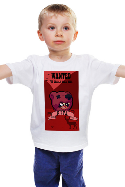 Заказать детскую футболку в Москве. Детская футболка классическая унисекс brawl stars от queen  - готовые дизайны и нанесение принтов.