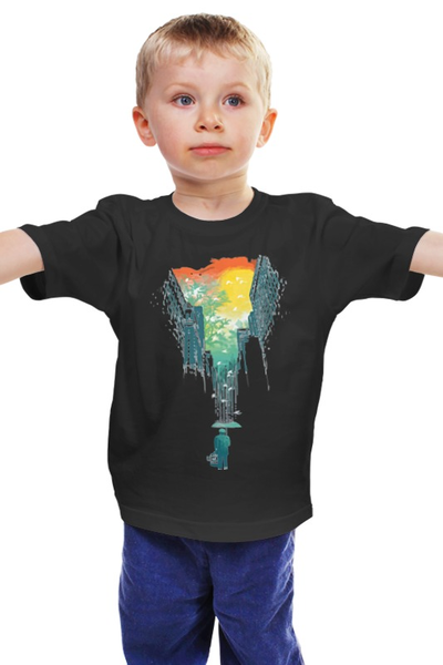 Заказать детскую футболку в Москве. Детская футболка классическая унисекс Краски Дня от glebsky - готовые дизайны и нанесение принтов.