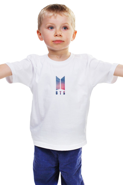 Заказать детскую футболку в Москве. Детская футболка классическая унисекс BTS.. от queen  - готовые дизайны и нанесение принтов.