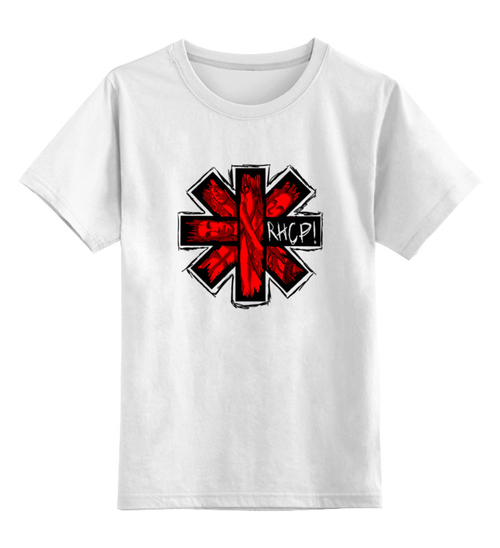 Заказать детскую футболку в Москве. Детская футболка классическая унисекс rhcp! от walek - готовые дизайны и нанесение принтов.