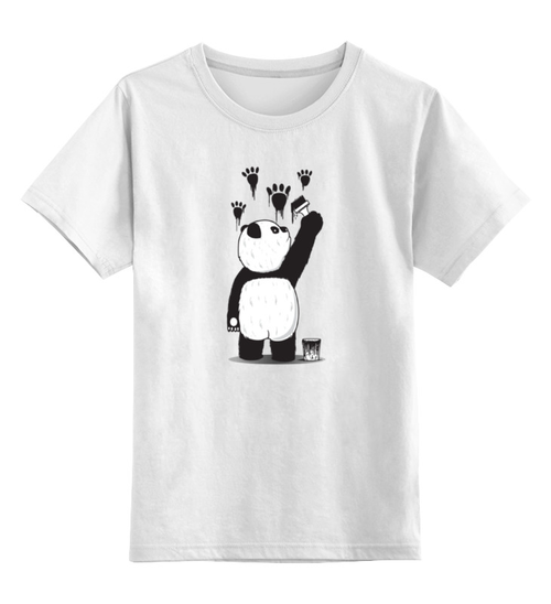Заказать детскую футболку в Москве. Детская футболка классическая унисекс Панда вандал от printik - готовые дизайны и нанесение принтов.