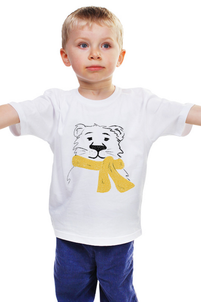 Заказать детскую футболку в Москве. Детская футболка классическая унисекс Тигренок от Анна Стасюк - готовые дизайны и нанесение принтов.