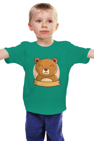 Заказать детскую футболку в Москве. Детская футболка классическая унисекс Спящий медвежонок от svetlanas - готовые дизайны и нанесение принтов.