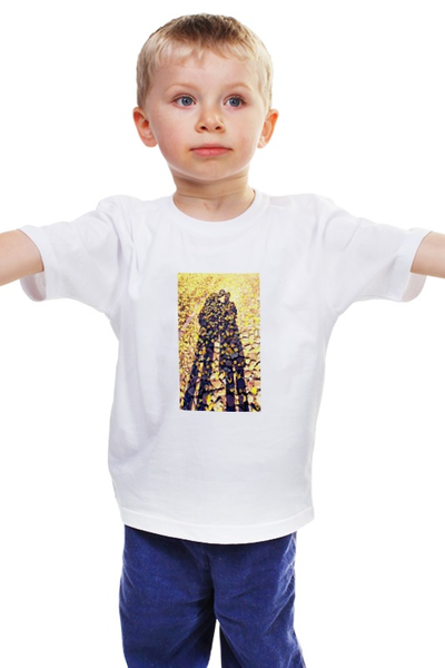 Заказать детскую футболку в Москве. Детская футболка классическая унисекс Осень от lissaveta - готовые дизайны и нанесение принтов.