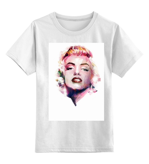 Заказать детскую футболку в Москве. Детская футболка классическая унисекс Marilyn Monroe от kamila - готовые дизайны и нанесение принтов.