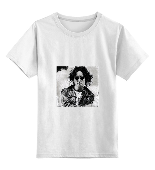 Заказать детскую футболку в Москве. Детская футболка классическая унисекс Джон Леннон от yms57@mail.ru - готовые дизайны и нанесение принтов.