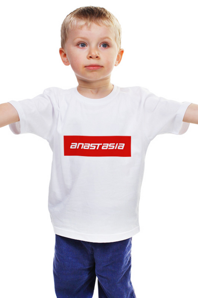 Заказать детскую футболку в Москве. Детская футболка классическая унисекс Anastasia от THE_NISE  - готовые дизайны и нанесение принтов.