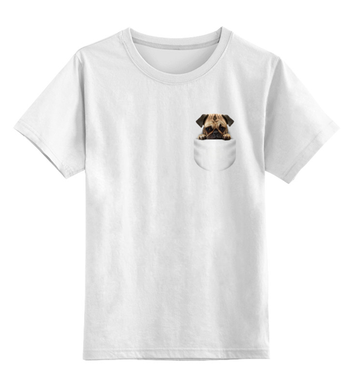 Заказать детскую футболку в Москве. Детская футболка классическая унисекс Собака в кармане от Xieros - готовые дизайны и нанесение принтов.