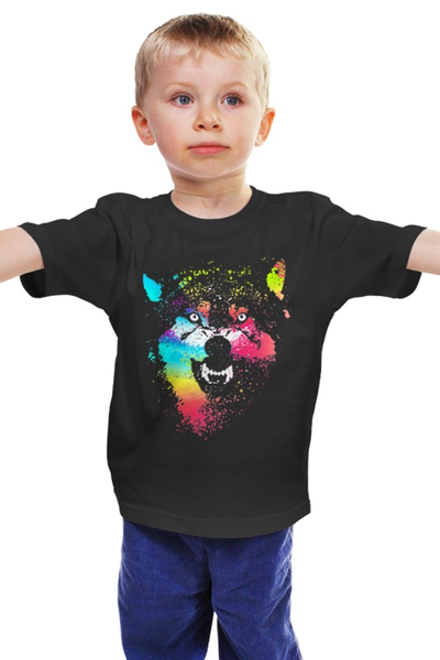 Заказать детскую футболку в Москве. Детская футболка классическая унисекс Волчий оскал от printik - готовые дизайны и нанесение принтов.