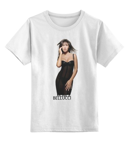 Заказать детскую футболку в Москве. Детская футболка классическая унисекс Monica Bellucci  от KinoArt - готовые дизайны и нанесение принтов.