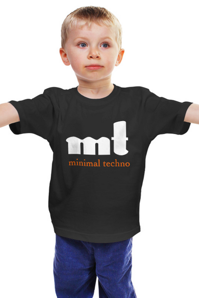 Заказать детскую футболку в Москве. Детская футболка классическая унисекс Minimal Techno от troyaperformans@mail.ru - готовые дизайны и нанесение принтов.