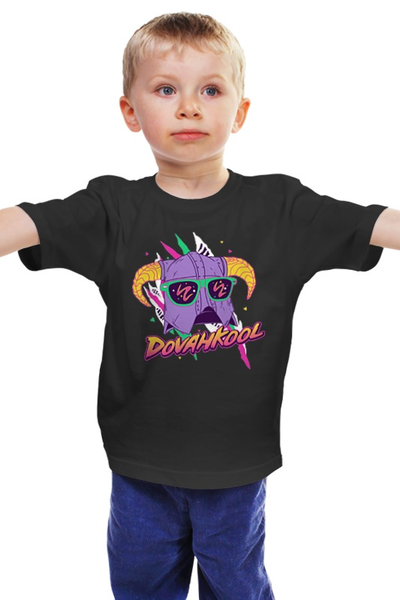 Заказать детскую футболку в Москве. Детская футболка классическая унисекс Довакин от geekbox - готовые дизайны и нанесение принтов.
