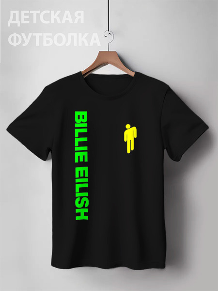 Заказать детскую футболку в Москве. Детская футболка классическая унисекс Billie Eilish от weeert - готовые дизайны и нанесение принтов.