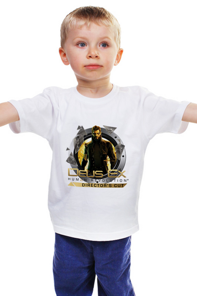 Заказать детскую футболку в Москве. Детская футболка классическая унисекс Deus Ex от THE_NISE  - готовые дизайны и нанесение принтов.