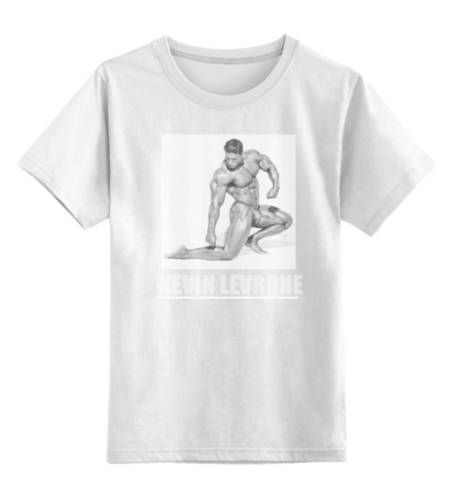 Заказать детскую футболку в Москве. Детская футболка классическая унисекс Kevin Levrone / Кевин Леврон  от KinoArt - готовые дизайны и нанесение принтов.