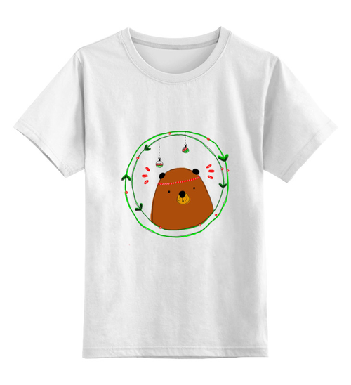 Заказать детскую футболку в Москве. Детская футболка классическая унисекс Mishka от Kerrie Compodoniko - готовые дизайны и нанесение принтов.