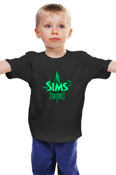 Заказать детскую футболку в Москве. Детская футболка классическая унисекс Sims 3 от THE_NISE  - готовые дизайны и нанесение принтов.