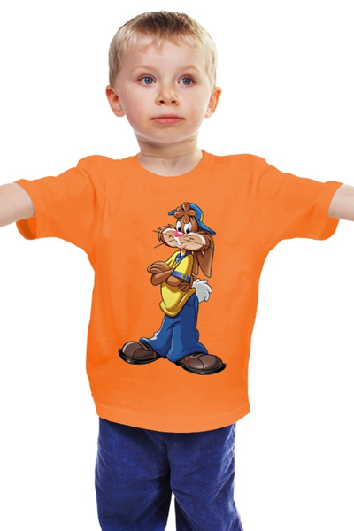 Заказать детскую футболку в Москве. Детская футболка классическая унисекс Кролик от ПРИНТЫ ПЕЧАТЬ  - готовые дизайны и нанесение принтов.