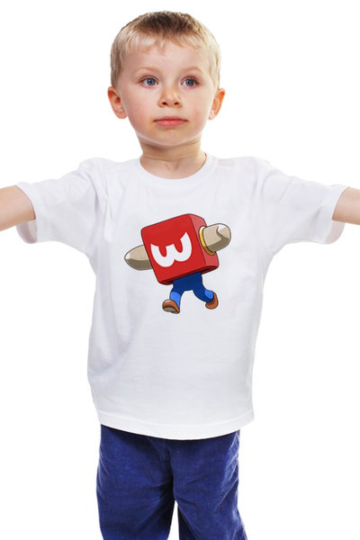 Заказать детскую футболку в Москве. Детская футболка классическая унисекс Марио  от aleks_say - готовые дизайны и нанесение принтов.