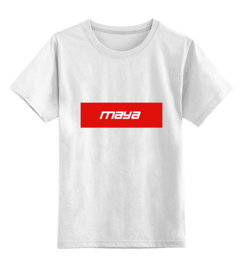 Заказать детскую футболку в Москве. Детская футболка классическая унисекс  Имя Maya от THE_NISE  - готовые дизайны и нанесение принтов.