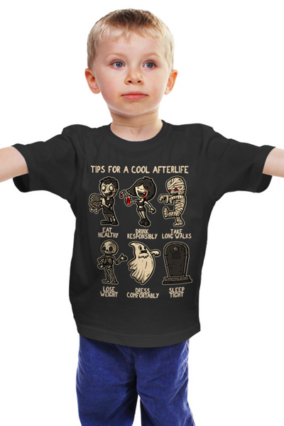 Заказать детскую футболку в Москве. Детская футболка классическая унисекс Жизнь после смерти от printik - готовые дизайны и нанесение принтов.