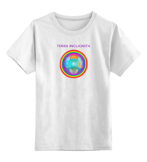 Заказать детскую футболку в Москве. Детская футболка классическая унисекс Terra Incognita. от tanyazet - готовые дизайны и нанесение принтов.