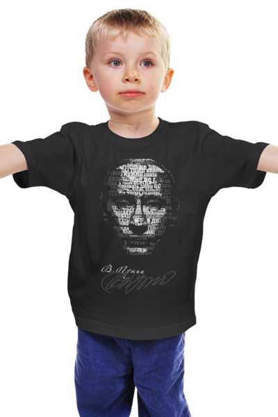 Заказать детскую футболку в Москве. Детская футболка классическая унисекс Путин арт от Savara - готовые дизайны и нанесение принтов.