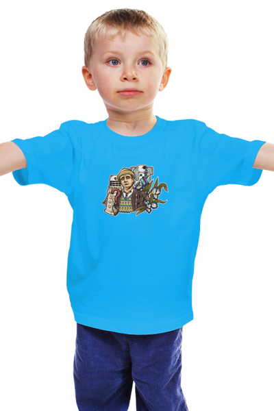 Заказать детскую футболку в Москве. Детская футболка классическая унисекс 7-ой Доктор Кто от 4erta - готовые дизайны и нанесение принтов.